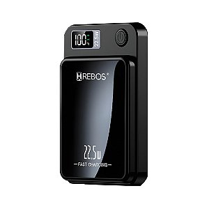 Carregador Portátil Power Bank Indução 10000mAh 22.5W Hrebos PB-933