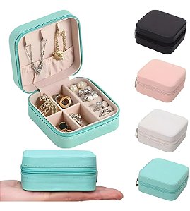 Kit Mini Porta Joias Portátil Para Viagem Com Zíper B-Max BM-F1029