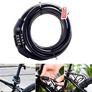 Cadeado Antifurto Bicicleta Senha 4 Dígitos Luatek LK-BL06