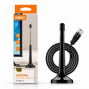 Antena Digital Para TV 5 Metros Lelong LE-3094-3