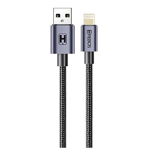 Cabo Curto USB Para Lightning 20cm Nylon Trançado Hrebos CB-293i