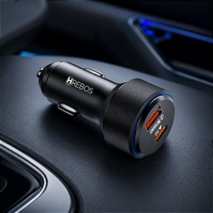 Fonte Veicular Com Entrada USB USB-C Hrebos CRV-208