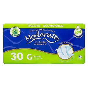 Fralda Geriatrica Moderate G MEGA com 30 unidades Fralda Geriatrica Moderate G MEGA com 30 unidades