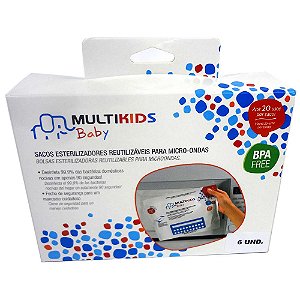 Kit 6 Sacos Esterilizador Reutilizável para Microondas Saquinho ... Kit 6 Sacos Esterilizador Reutilizável para Microondas Saquinho ...