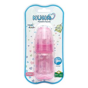 Mamadeira Kuka Aquarela com Bico Universal Rosa 70ml Mamadeira Kuka Aquarela com Bico Universal Rosa 70ml