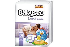 Fralda Infantil Babysec Recém-Nascido - 16 unidades Fralda Infantil Babysec Recém-Nascido - 16 unidades