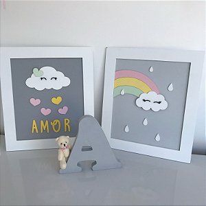 Kit de quadros Amor