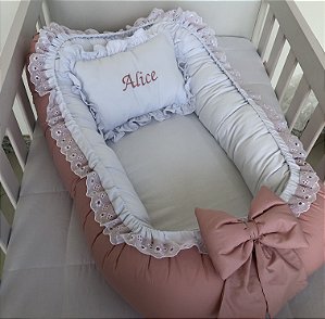 Ninho para Bebê Redutor de Berço Alice Clássico 90cm  ajustavel