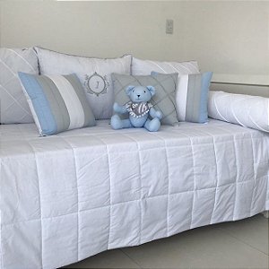 Enxoval de Cama Babá 10 Peças 200 Fios Luis  (Com Todos Enchimentos e Ziper Fletcher  )