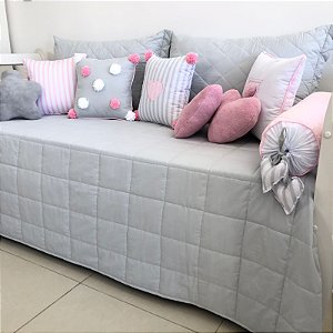 Enxoval de Cama Babá 13 Peças 200 Fios  Luisa  (Com Todos Enchimentos e Ziper Fletcher  )