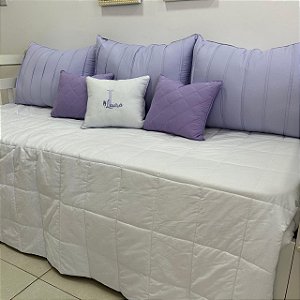 ENXOVAL DE CAMA BOX LAVANDA  (COM TODOS ENCHIMENTOS E ZIPER FLETCHER )