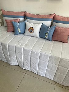 ENXOVAL DE CAMA 9 PEÇAS 200 Ayla ( com todos enchimento e zíper)