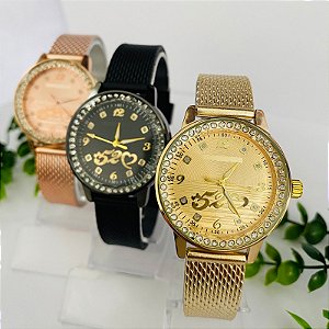 Relógio - Kit Rlógio+Pulseiras+2 Pares de Brincos na Caixinha - FC0033