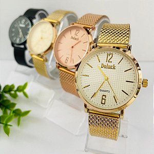 Relógio - Kit Rlógio+Pulseiras+2 Pares de Brincos na Caixinha - FC0037