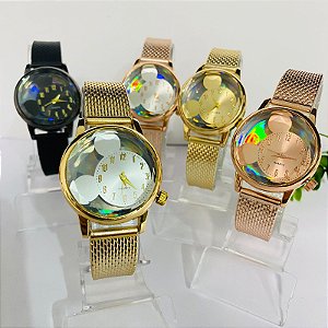 Relógio - Kit Rlógio+Pulseiras+2 Pares de Brincos na Caixinha - FC0099