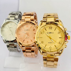 kit Relógio+Pulseira+Brincos na Caixinha - FC0121