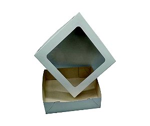 Caixa com visor 20x20x6 (cm) - 20 unidades