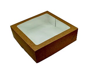 Caixa com visor 25x25x6,5 (cm) - 20 unidades