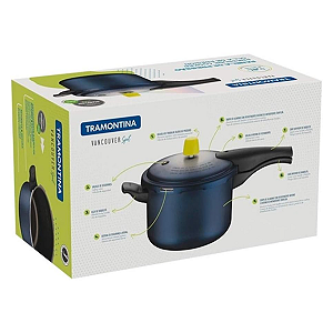 Panela de Pressão 20 Cm 4,5L Vancouver Spot Azul Tramontina