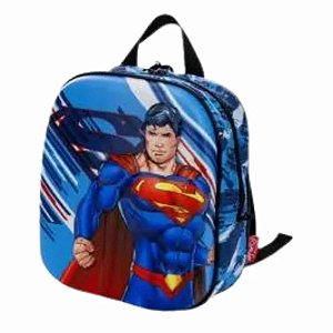 Mochila Escolar P Liga Da Justiça Superman 3d Maxtoy