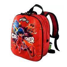Mochila Escolar P Miraculous Ladybug Girl Power 3d Maxtoy