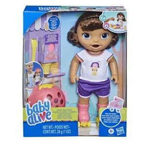 Boneca Baby Alive Glam SPA Dia de Princesa Morena F3565 Hasbro