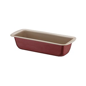 Forma Para Pão E Bolo Alumínio 26 Cm Vermelha Tramontina