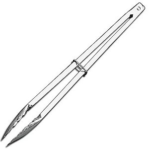Pegador De Carne Brinox Inox Cozinha Churrasco Pinça 40cm