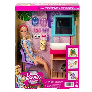 Barbie Loira Máscara Brilhante Dia De Spa Mattel HCM82