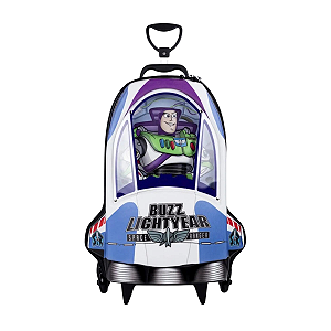 Mochila Rodinha Tripla Buzz Lightyear Nave 3d Maxtoy