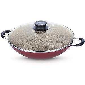Panela Wok Alumínio 32Cm Paris Tramontina Cereja