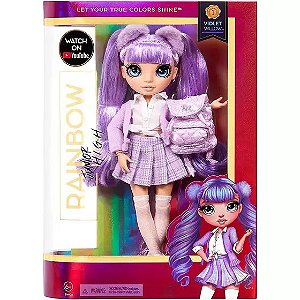 Boneca Articulada Rainbow High Junior Violet Willow MGA