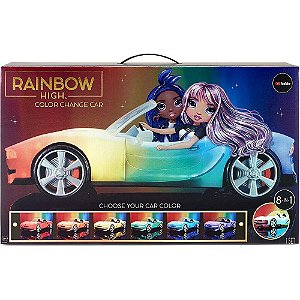 Carro Rainbow High Color Change Veículo Conversível 8 Em 1 MGA