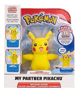 Boneco Pikachu Interativo Meu Parceiro Pokémon Luz E Som 2612