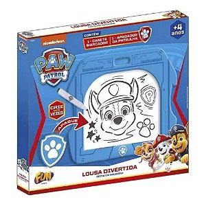 Lousa Divertida C/ Caneta e Apagador Patrulha Canina F00905