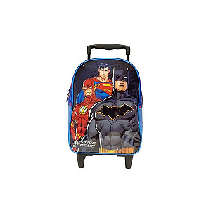 Mochila De Rodinha Liga Da Justiça Batman Hérois DC Xeryus