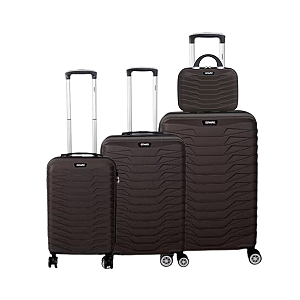 Kit Conjunto 3 Malas Viagem + Frasqueira Bronze Ibiza Isiway