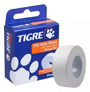 Fita Veda Rosca Tigre 18mm X 10m - 3/4