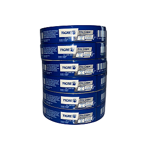 Fita Crepe 24mm X 50m com 6 un. Tigre