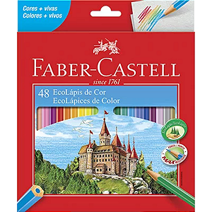 Lápis de Cor Sextavado Faber Castell 48 cores