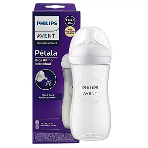 Mamadeira Pétala 3.0 330ml Transparente Philips Avent
