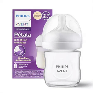 Mamadeira Pétala 3.0 125ml Transparente Philips Avent