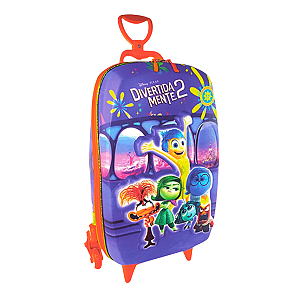 Mochila Rodinha Tripla Divertidamente Sala de Controle 3d Maxtoy