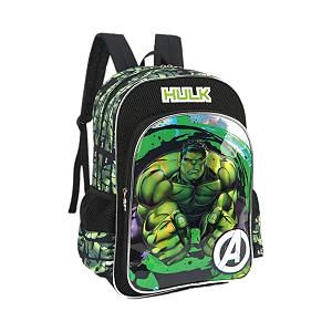 Mochila Com Alças Escolar Hulk Vingadores Marvel Luxcel