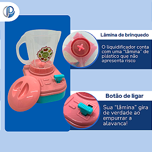Mini Liquidificador de Brinquedo Cores Sortidas