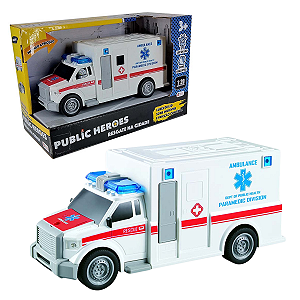Carro de Ambulância com Luz e Som Shiny Toys