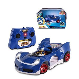 Carrinho De Controle Remoto Sonic Com Luzes F0106-1