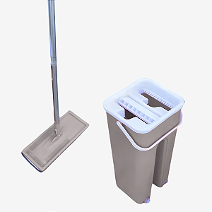 Mop Flat com Balde Bege Casavita