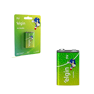 Bateria Alcalina 9v Blister Embalagem Com 1 Unidade Elgin