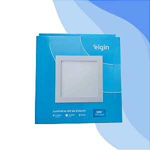 Painel Plafon Led Embutir Quadrado 24w Bivolt 6500k